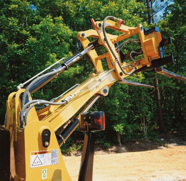 Patented VersaLink Loader Linkage and QuickLock Hydraulic Coupler Robust design for superior visibility, performance and versatility.