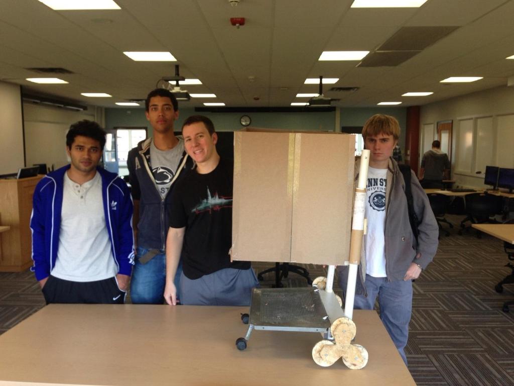 Folding Shopping Cart Design Report EDSGN 100 Section 010, Team #4 Submission Date- 10/28/2013 Group Image with Prototype Submitted by: Arafat Hossain, Mack Burgess,