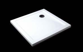 Shower Trays 29 Acrylic capped. Only 50mm high. Minimalist design - smooth gloss white surface area. Available as low level or with riser kits for easy installation. Square Code Size (mm) Ex.VAT Inc.