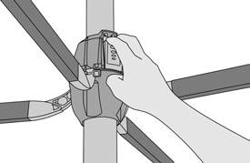 To adjust the height of your Rotary Hoist fit either one or more of the plastic spacers provided into the ground socket. Omit spacers if standard height is satisfactory.