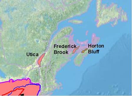 Shale gas in eastern Canada Of the four shale plays in Eastern Canada, two have been assessed by ARI Utica in Quebec has 31.
