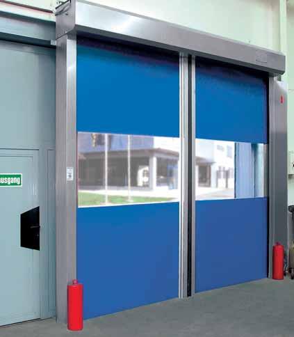 H 3530 The Fast-Action Horizontal Internal Door Opens super-fast, crash situations virtually excluded Our speediest door for internal applications.