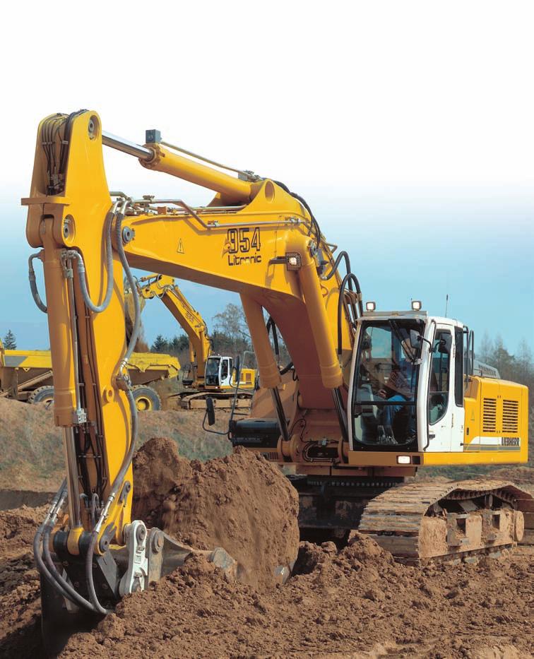 Crawler Excavator R 954 C Operating Weight with Backhoe Attachment: 49,300-60,400 kg Operating Weight with Shovel