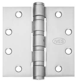 FULL MORTISE HINGES - 5 KNUCKLE 4 BALL BEARING HIGH FREQUENCY HEAVY WEIGHT For use on Heavy Weight Doors or High Frequency Usage 5BB1HW Steel with steel pin 5BB1HW Stainless Steel with stainless