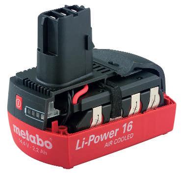 New Lithium-ion Air-Cooled Battery REAP THE VALUE OF ULTIMATE EFFICIENCY. Greater efficiency, more power, less weight all at the same time! That's the compound advantage of Metabo's Li-Power.