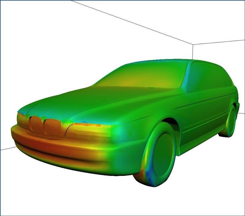 Aerodynamics and its application for vehicles VEHICLE SOILING This is a series of pictures that shows the vortex originating at the left side of the front