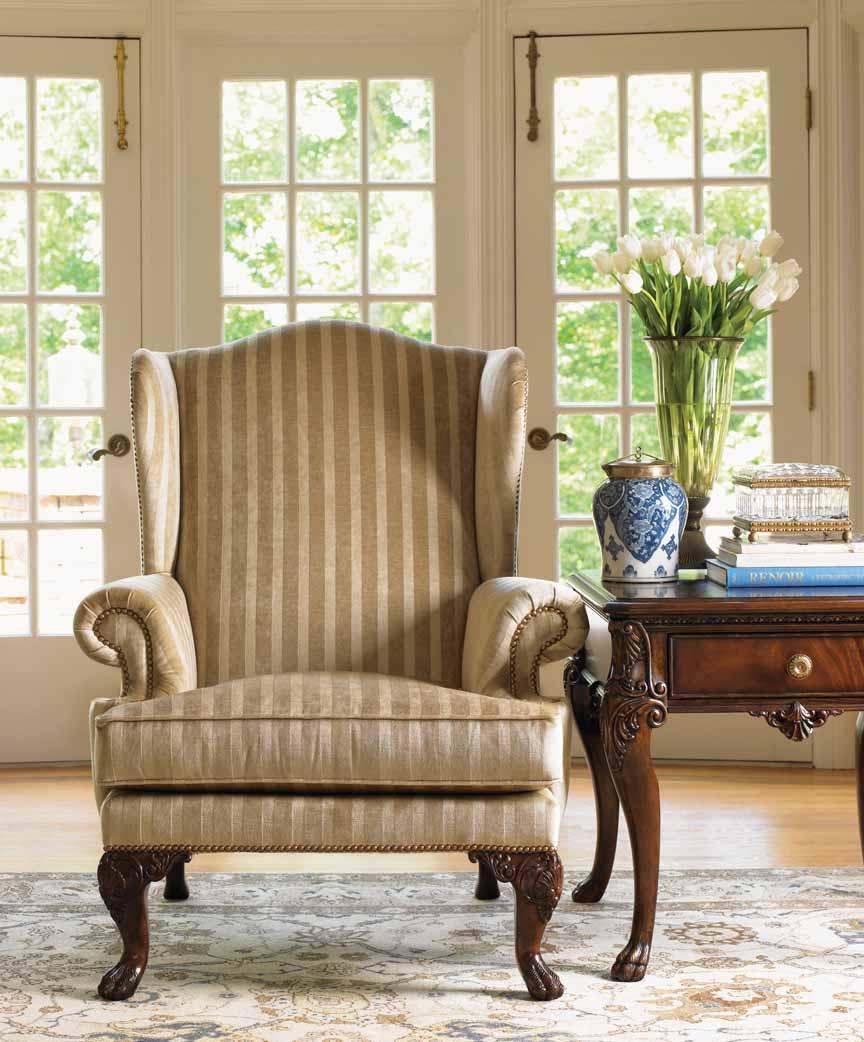 Shown left: HAVILAND WING CHAIR 7104-11 36W x