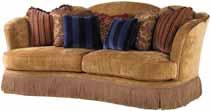 Shown on pages 60, 61 UPHOLSTERY 7448-33 TORRINGTON SOFA Overall 101.5W x 47D x 42.5H in. Arm 26H in. Seat 20H in. Inside 89W x 16D in.