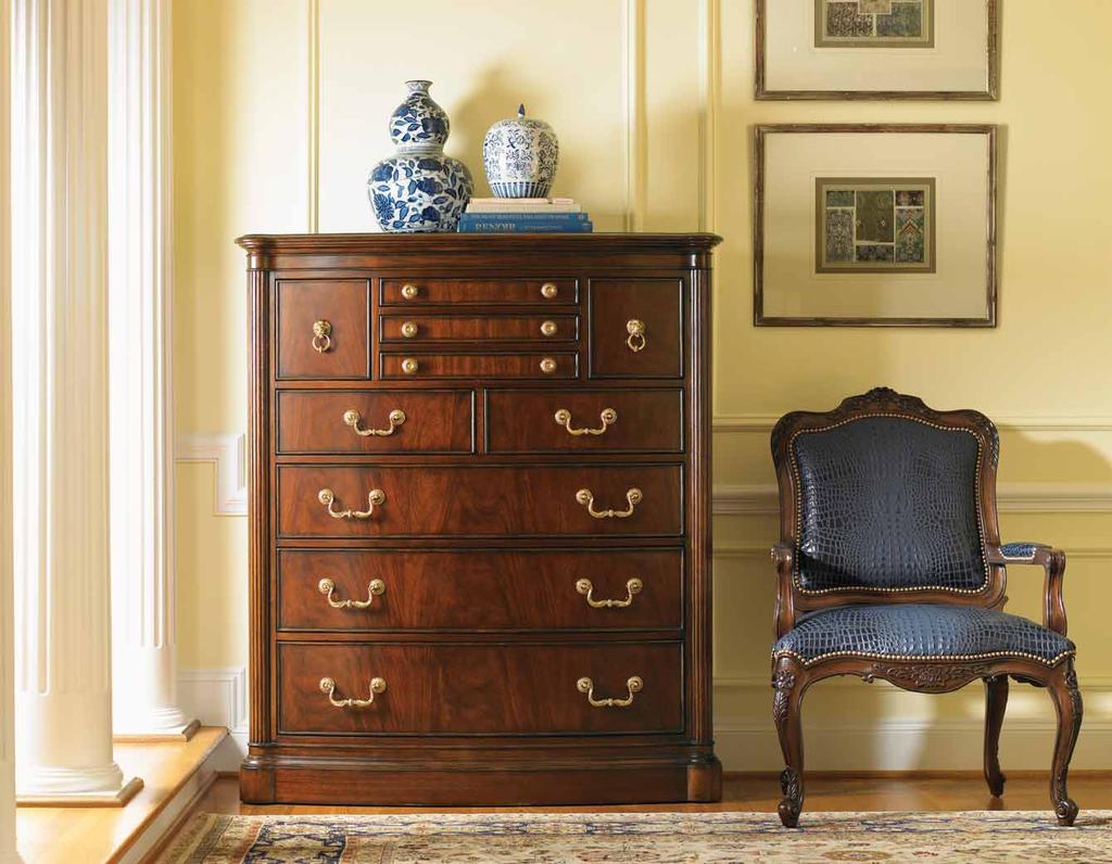The stately Fenimore Chest features ten drawers.