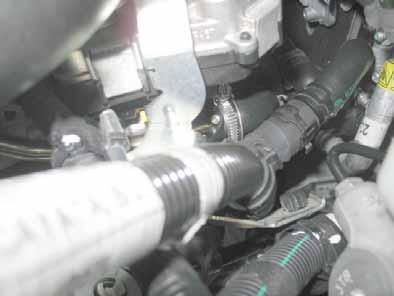 Routing in engine compartment Connection of
