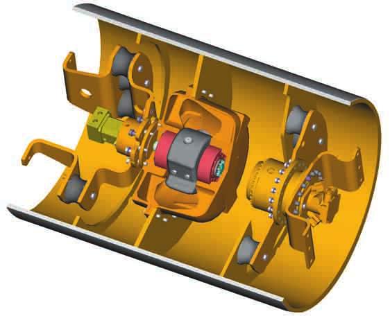 Vibratory System The pod-style vibratory system delivers superior compactive force while offering serviceability advantages.