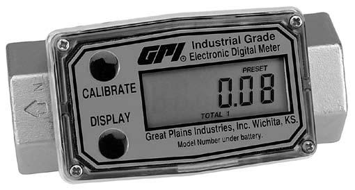 The GPI Stainless Steel Meter line has a proven track record in the industrial market. GPI Stainless Steel Meters are rugged and dependable.
