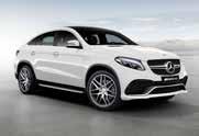 2 / 100km combined cycle ADR 81/02 Diesel 187g CO 2 p/km Euro 6 Key Features 21 AMG 5-twin-spoke light-alloy wheels AMG Exterior body styling Black nappa leather upholstery w/ grey stitching DYNAMIC