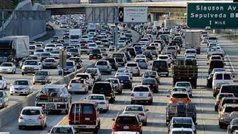 Californians lead the way in being stuck in traffic!