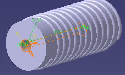 mm, a circle of 20 mm diameter, depth 150mm. Fig.3.