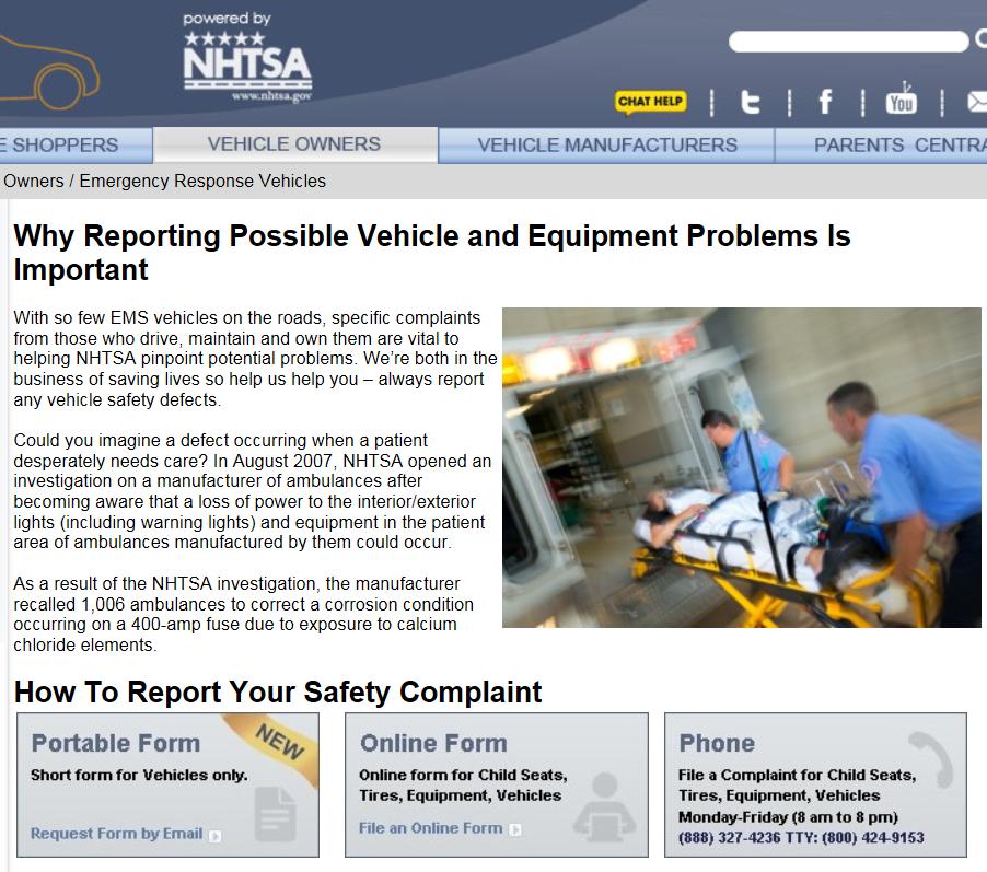 NHTSA Office of Defects Investigation Identify design or manufacturer defects relating to motor vehicle safety Assure defects are remedied promptly and effectively Assure