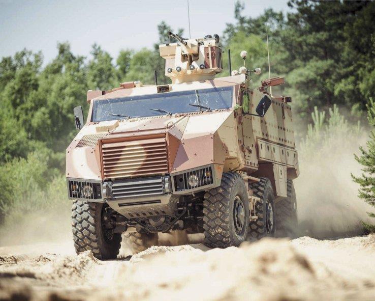 The Nexter Systems TITUS 6x6, developed for the export market, is based on a Tatra chassis to provide a high level of cross-country