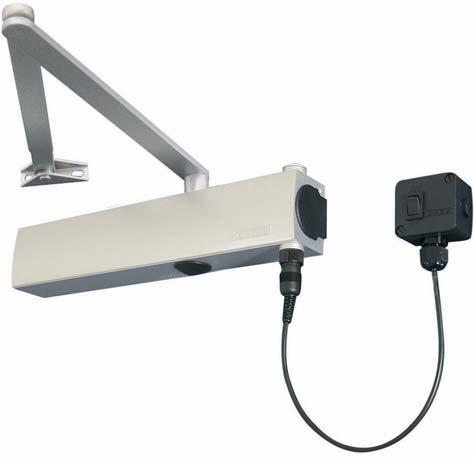 Door closer TS 000E GEZE Tested to EN 115 and EN1155 Tested to confirm with CE requirements When voltage applied to closer - the door hold open Voltage off - door close automatically The door can be