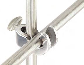 51") rods at a 90 angle and features separate adjustment screws for each rod location.