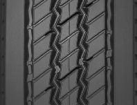 optimized traction Deep tread depth designed for long mileage Available siped 16 32nds or 18 32nds tread depth, depending on tread width * Tread design below available in