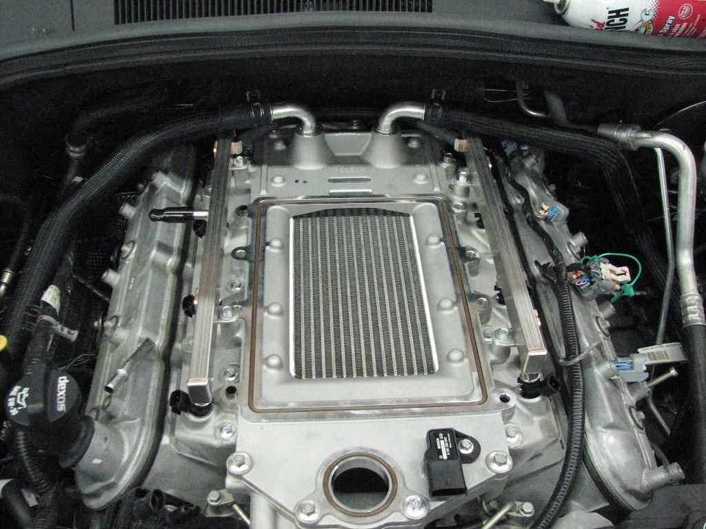 3. Attach the supplied intercooler hoses to the