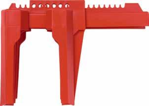 secure, made from powder-coated steel Two sizes for most common ball valves Various holes for