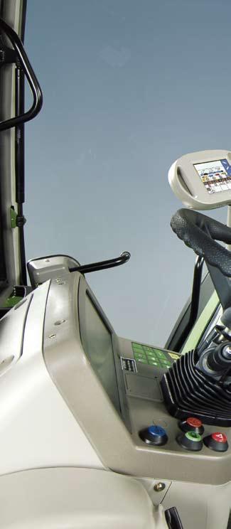 A premium class workplace: the 700 Series operator's station The Fendt Varioterminal: Information and command center Color information display Display bar for menu navigation Push buttons for menu
