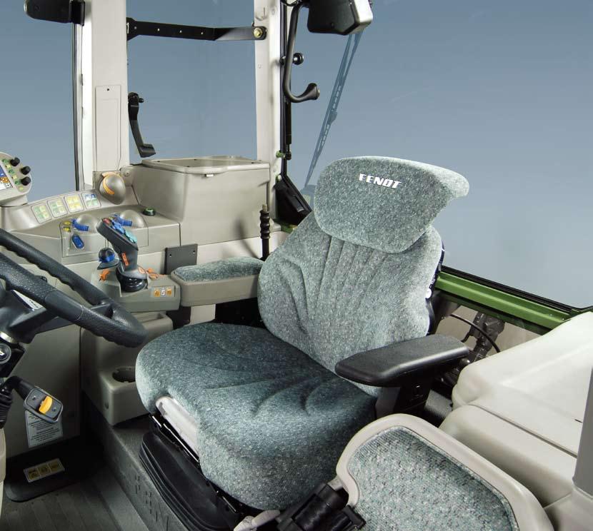 Uncluttered, wellorganized cab design that concentrates on the essentials Extremely quiet workplace;