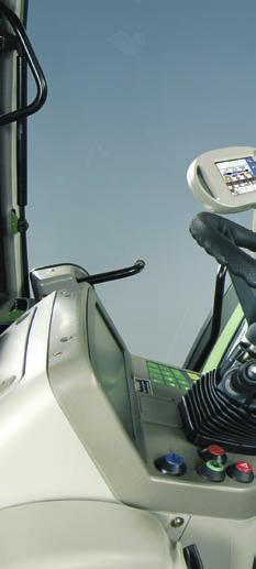 A premium class workplace: the driver station in the 700 Vario The Fendt Varioterminal: Information and command centre Colour information display Display bar for menu navigation Pushbuttons for menu
