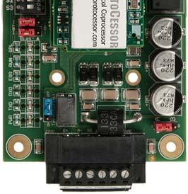 for ProtoNode RER (FPC N34 BACnet) and ProtoNode (FPCN35 LonWorks). Pins 1 through 3 are for Modbus RS 485 to the devices and pins 4 through 6 are for power.