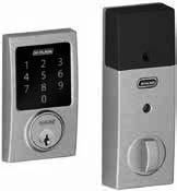 Schlage - FE Electronic Locks BE Touchscreen Deadbolts BE479 BE469NX CAM BE469 CEN BE468NX BE369 FE599 CAM x ACC BE479