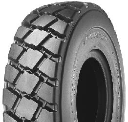 The extra wide flat tread and straight sidewalls are designed to absorb punishment and provide long-lasting service in rock handling applications. Applications: Loaders, Mining, Construction 17.