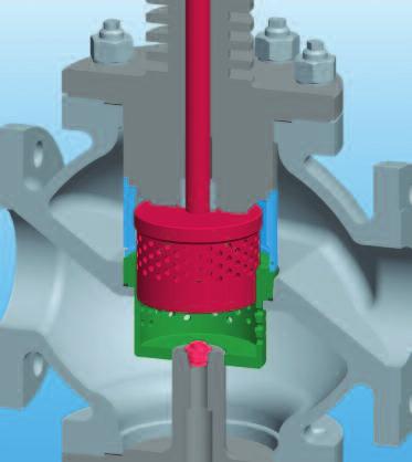 The cooling water is regulated via the interaction be - tween the nozzle and the cooling water control valve (in this case, an ECOTROL valve), both of which are compatible with each other.