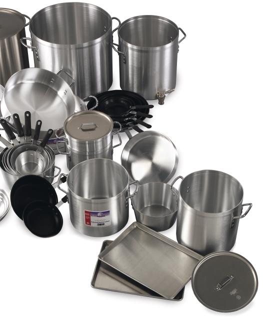 EAGLEWARE COOKWARE Eagleware professional aluminum cookware is made of heavy gauge 3004 aluminum alloy and ensures maximum heating efficiency with exceptional durability.