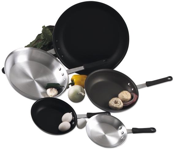 PROFESSIONAL ALUMINUM FRY PANS. Eagleware fry pans are available in a variety of finishes to accommodate your need for versatility.