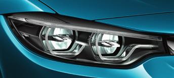 BMW Icon Adaptive LED Headlights includes High-beam Assistant which automatically switches between low and high beam when there is oncoming traffic / changing light conditions Includes LED front