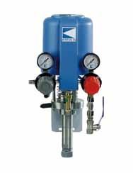 AIRMIX 20.15 PUMP STAINLESS STEEL A multipurpose, very quiet pump designed to deliver thicker coatings (up to 9000 cps) to a single spray gun in either wood, metal, or plastic finishing applications.