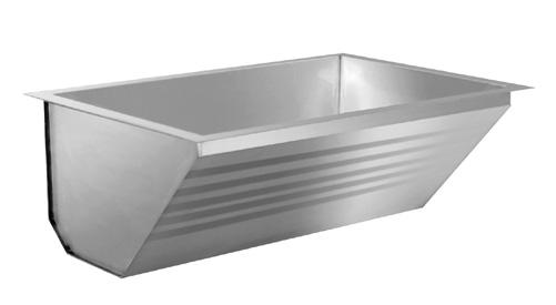 Recessed Laundry Sink 0713080000 Recessed laundry sink, grade AISI 304, thickness 1