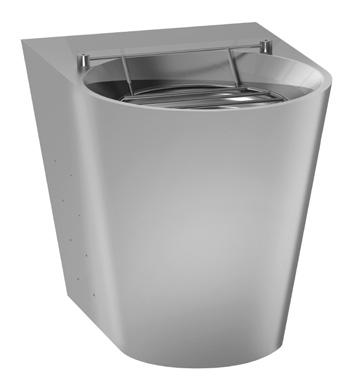 Vertical Water Inlet 220 ±100-125 445 ø101.6 260 Floor standing disposal sink, grade AISI 304, thickness 1,5 mm. or high polish finish.