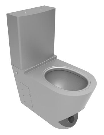 Vidoir XL A 135 0710190005 0710190105 Concealed/Exposed Water Inlet Concealed/Exposed Water Inlet 230 410 845 110-125 550 450 405 DN 100 220 Floor standing disposal sink with foot operated flushing.