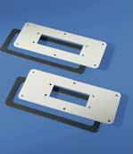 Plastic gland plate With prepunched holes for PG cable glands. Model No. see page 896.