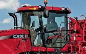 OPERATOR ENVIRONMENT MORE COMFORT MEANS MORE ACRES. When application windows are narrow and every hour in the field counts, operator comfort is no luxury it s an absolute essential.