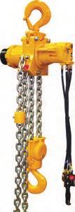 5-100 t Load Capacity LC2A030DIP2C-E LC2A080DIC1C Liftchain LC2A120DIP2C-E LC2A375TIP2C3M2P-E Specifications at 6.3 bar dynamic pressure (when hoist is running) Working pressure 5 to 7 bar.