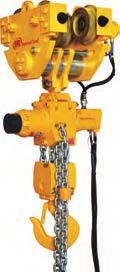 Liftchain Series Air Chain Hoists 1.5-100 t Load Capacity Trolley Mount Models 1.