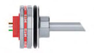 Use a non-ferrous circlip to fix the magnet. 2. The piston rod bore is dependent on hydraulic pressure and piston velocity. Minimum drilling for a (10 mm rod) should be 13.5 mm. 3.