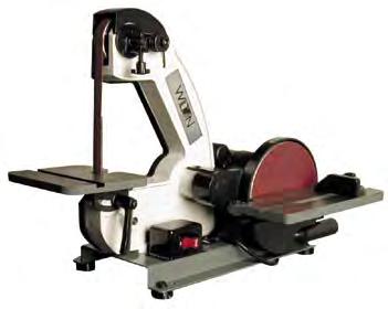 1"x42" BENCH BELT AND DISC SANDER FINISHING 1" X 42" BENCH BELT AND DISC SANDER Hinged idler wheel cover Power take off, allows for mounting an optional flex shaft, can be used for carving, drum