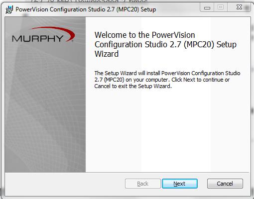 Double click the PowerVision.Installer.MPC20.2.7.10. file to begin installing the package.