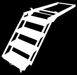 adjusted: 500-600mm*(A) Sliding Ladder Step 4 Rung No. ABUS4600B/1700GV 4 Rung 'extended' frame length wgt. 65kg.Frame: L1700 x W605mm 605 Tread: D x W505mm No.