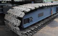 Key FEATURES LOWERWORKS CARBODY Independently driven crawler assemblies allow forward and reverse travel, pivot steering and