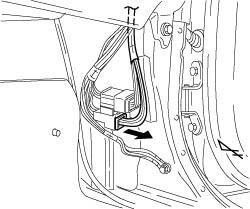 47. Locate and disconnect the white 14P connector from the passenger side cowl area. (Fig.